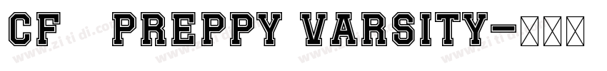 CF   Preppy Varsity字体转换